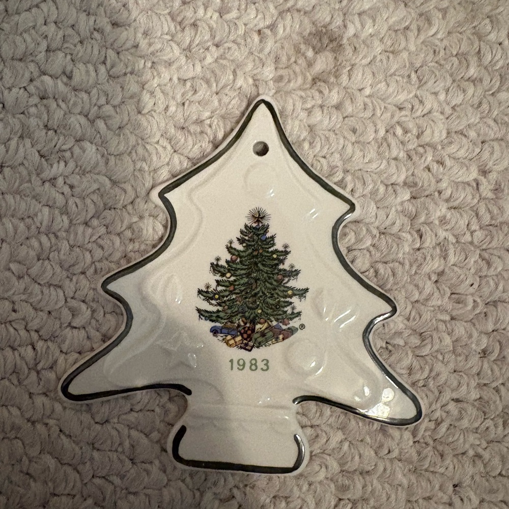 Cuthbertson Christmas Tree Shaped Ornament 1983